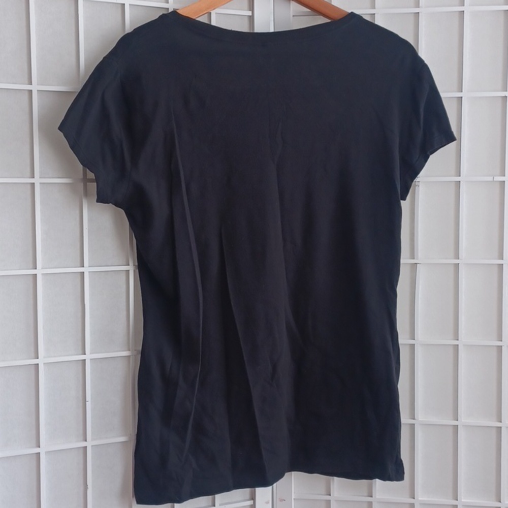 Black Tee With Cute Sparkly  Face - Picture 8 of 16